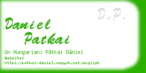 daniel patkai business card